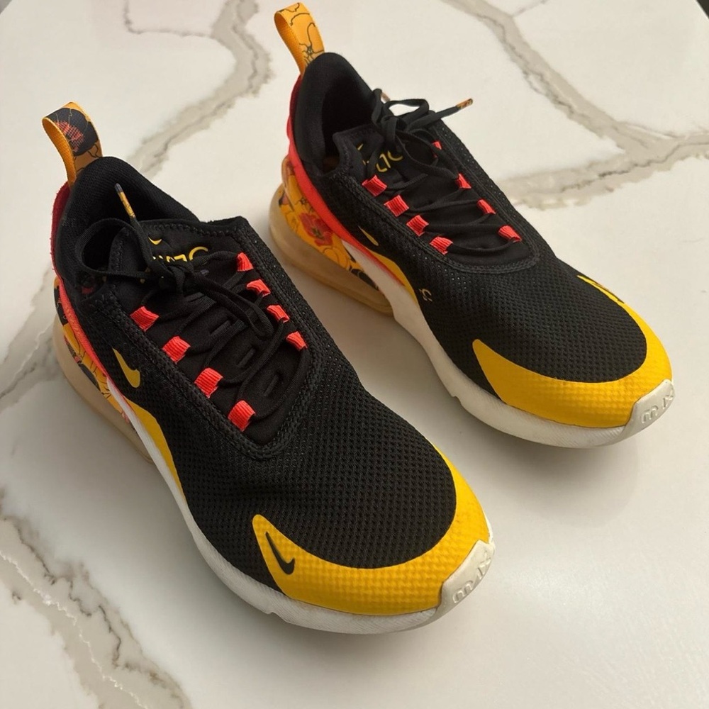 Nike Air Max 270 Floral Black Crimson Gold (Women's)